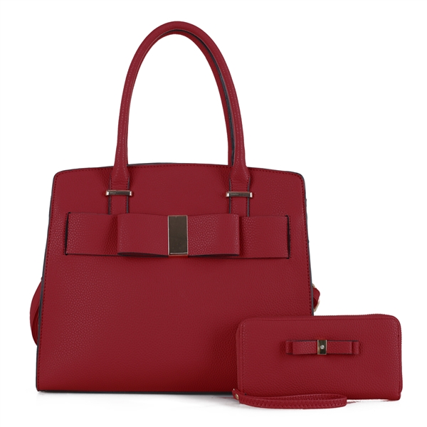 WINE COLOR WHOLESALE HANDBAG SET