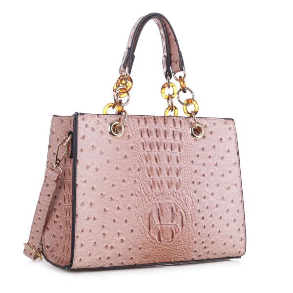 blush leather purse